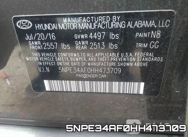 5NPE34AF0HH473709 фото 10