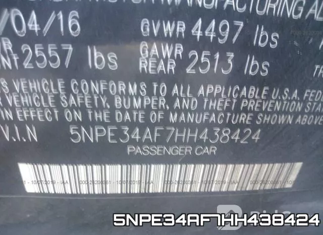 5NPE34AF7HH438424 фото 10