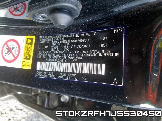 5TDKZRFH7JS530450 фото 2