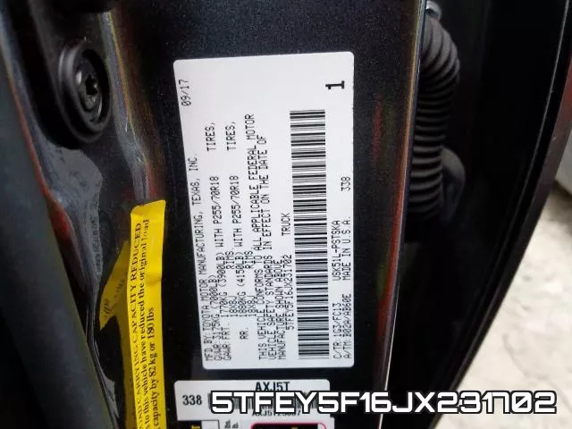 5TFEY5F16JX231702 фото 2