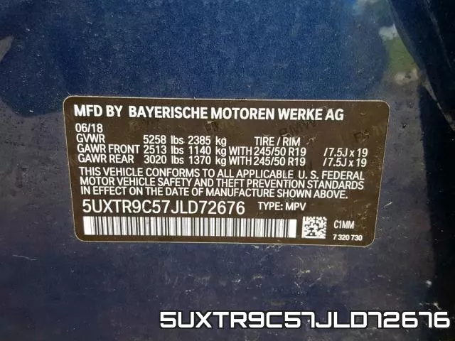 5UXTR9C57JLD72676 фото 2