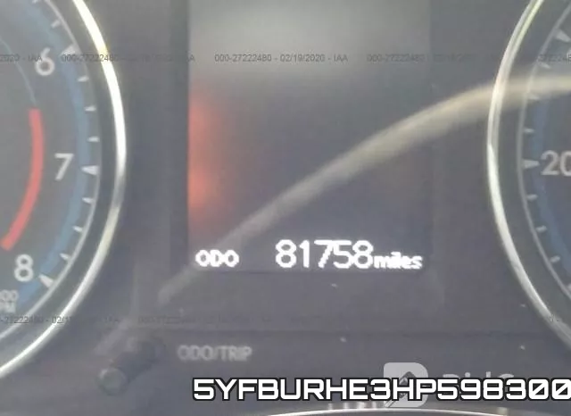 5YFBURHE3HP598300 фото 8
