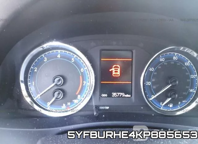 5YFBURHE4KP885653 фото 8