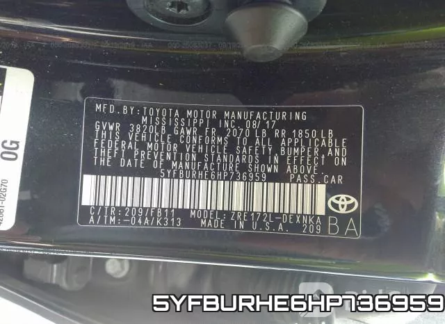 5YFBURHE6HP736959 фото 10