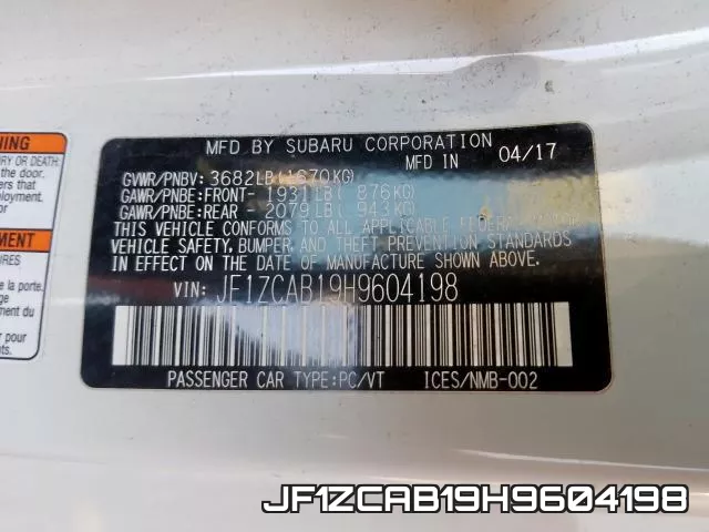 JF1ZCAB19H9604198 фото 2