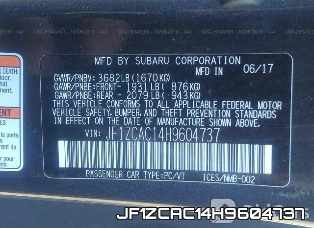 JF1ZCAC14H9604737 фото 10