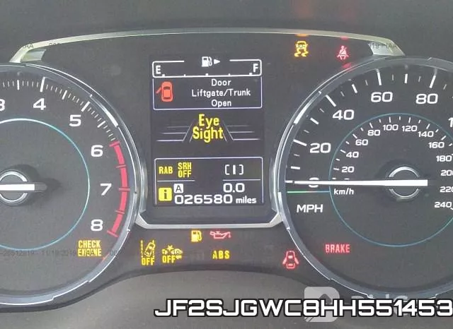 JF2SJGWC8HH551453 фото 8