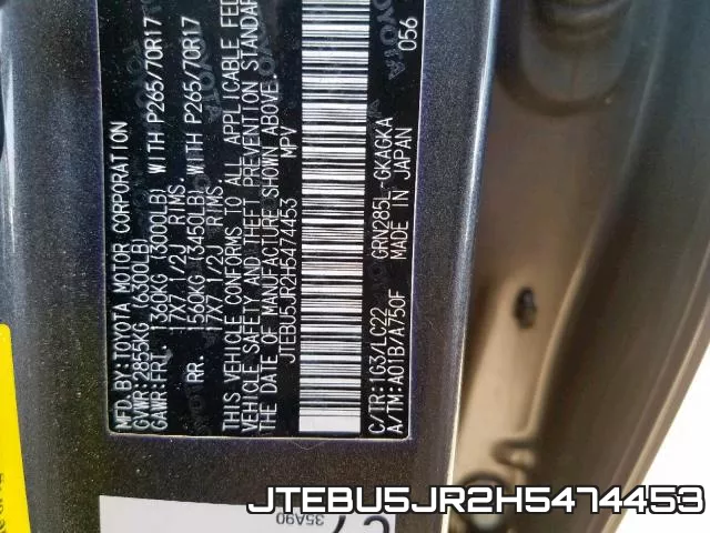 JTEBU5JR2H5474453 фото 2