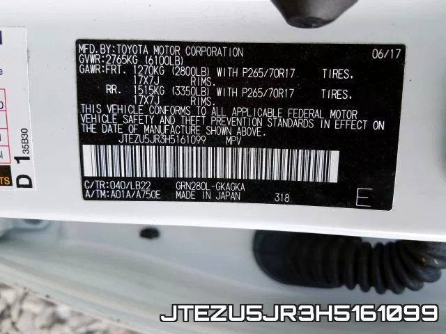 JTEZU5JR3H5161099 фото 2