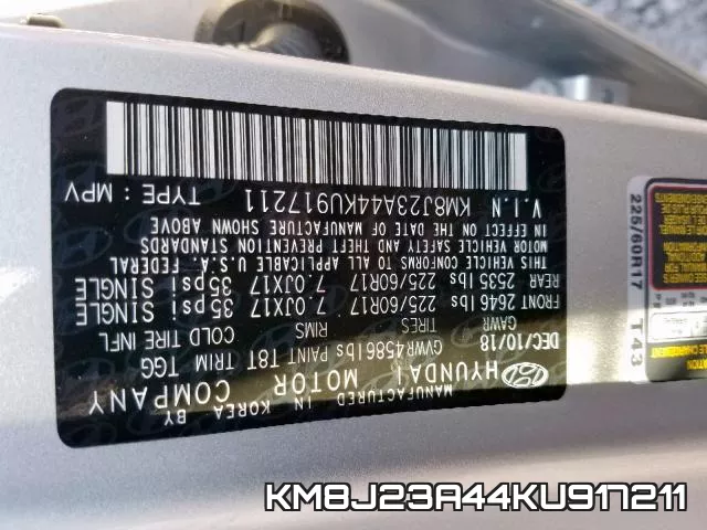 KM8J23A44KU917211 фото 2