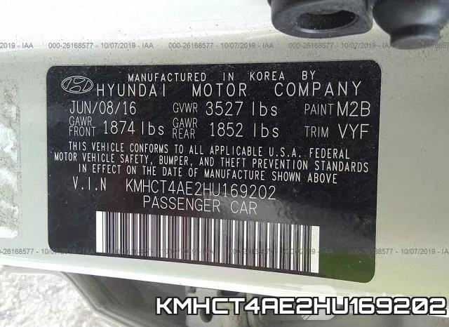 KMHCT4AE2HU169202 фото 10
