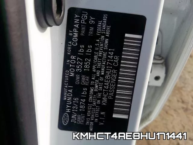 KMHCT4AE8HU171441 фото 2