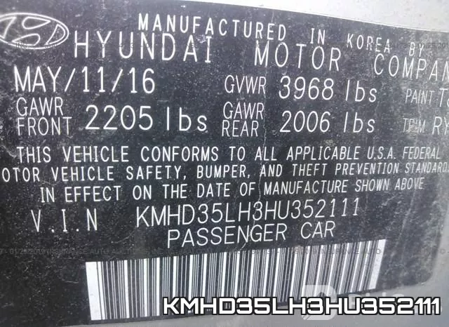 KMHD35LH3HU352111 фото 10