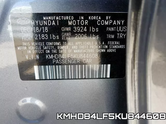 KMHD84LF5KU844608 фото 2