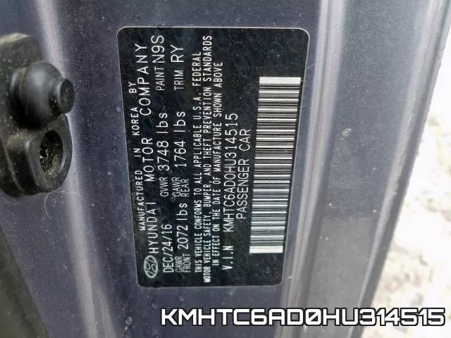 KMHTC6AD0HU314515 фото 2