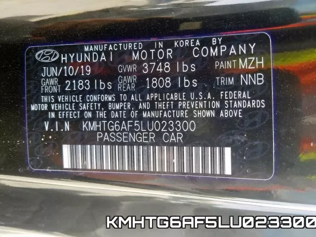KMHTG6AF5LU023300 фото 2