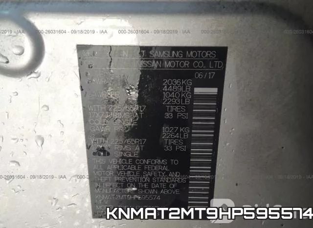 KNMAT2MT9HP595574 фото 10