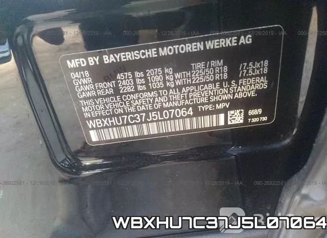 WBXHU7C37J5L07064 фото 10