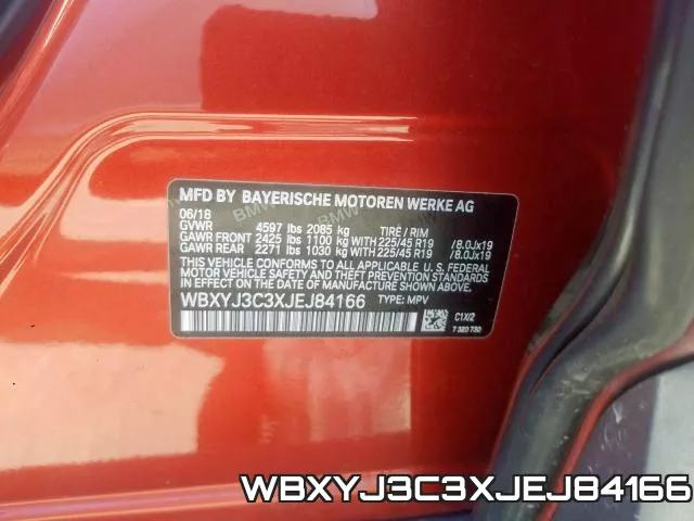 WBXYJ3C3XJEJ84166 фото 2