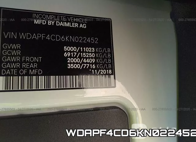 WDAPF4CD6KN022452 фото 10