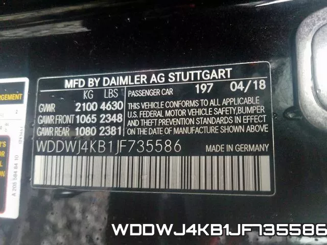 WDDWJ4KB1JF735586 фото 2