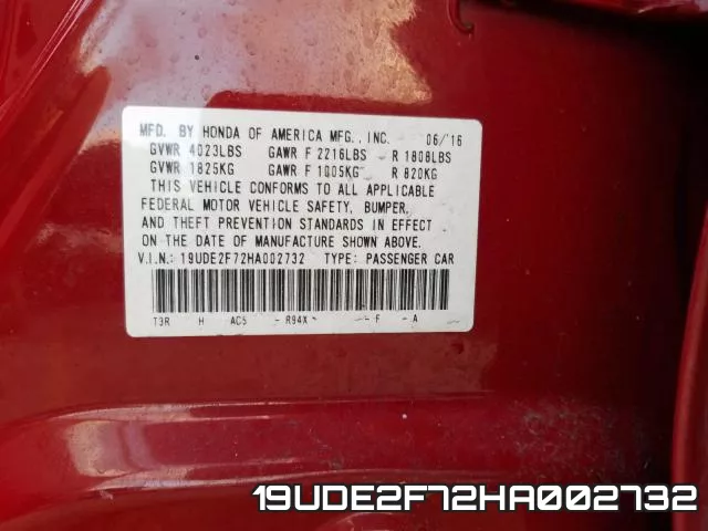 19UDE2F72HA002732 фото 2