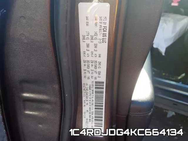 1C4RDJDG4KC664134 фото 2