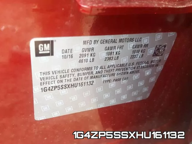 1G4ZP5SSXHU161132 фото 2