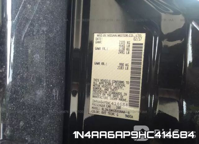 1N4AA6AP9HC414684 фото 10