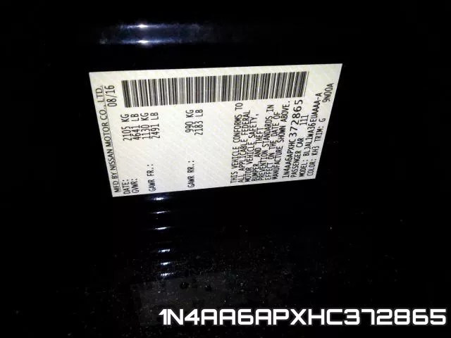 1N4AA6APXHC372865 фото 2