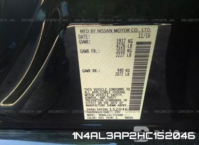 1N4AL3AP2HC152046 фото 10