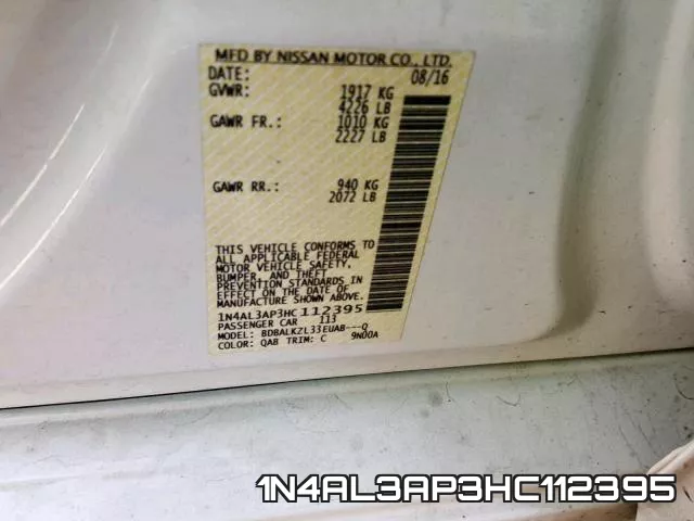 1N4AL3AP3HC112395 фото 2