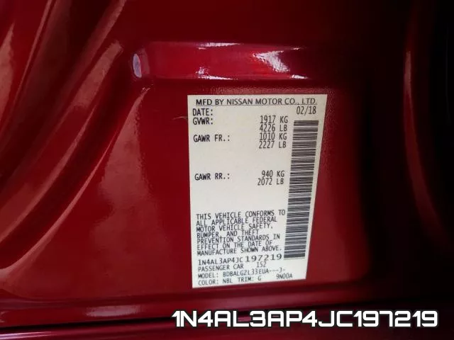 1N4AL3AP4JC197219 фото 2