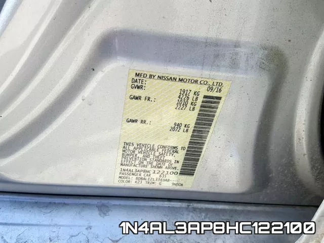 1N4AL3AP8HC122100 фото 2