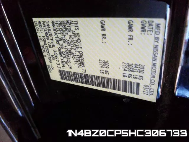 1N4BZ0CP5HC306733 фото 2