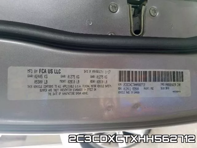 2C3CDXCTXHH562712 фото 2