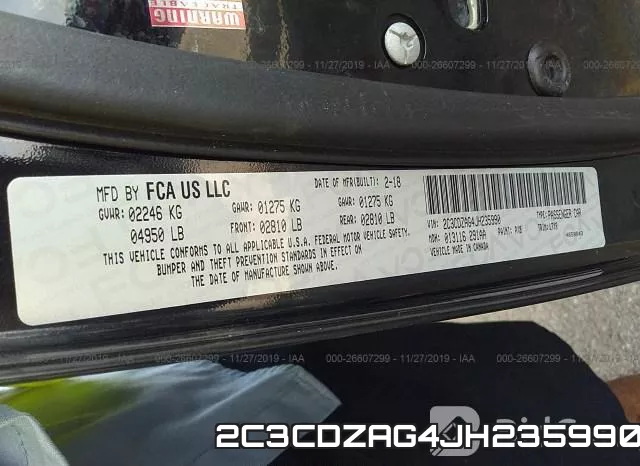 2C3CDZAG4JH235990 фото 10