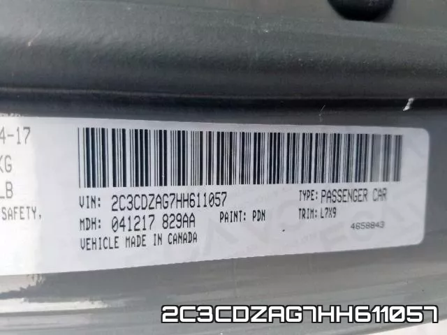 2C3CDZAG7HH611057 фото 2