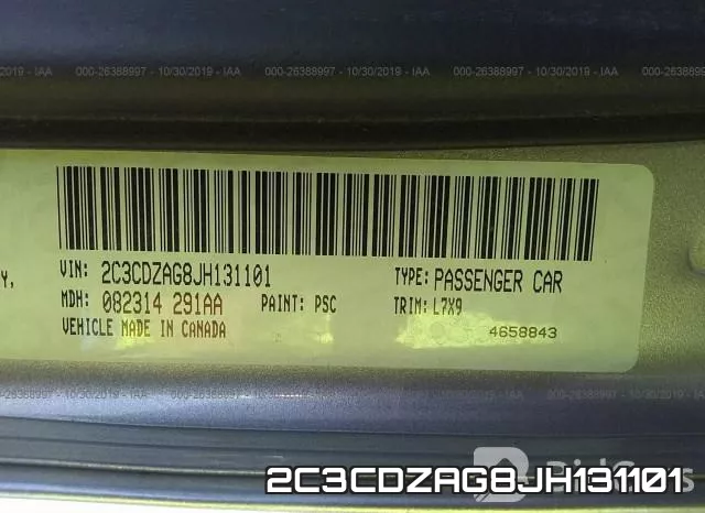 2C3CDZAG8JH131101 фото 10