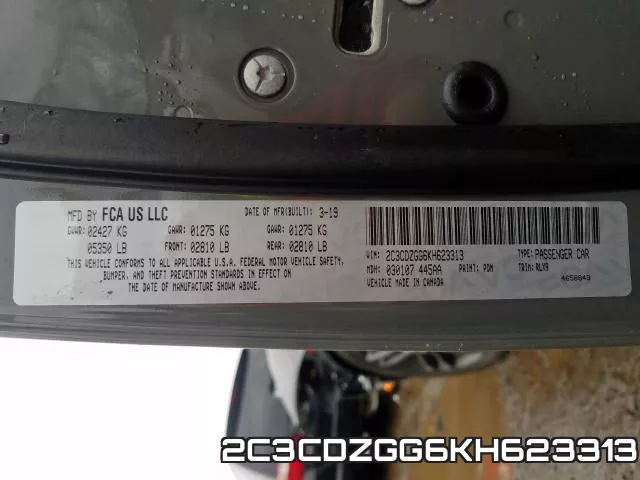 2C3CDZGG6KH623313 фото 2