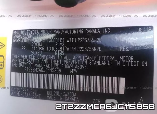 2T2ZZMCA6JC115858 фото 10