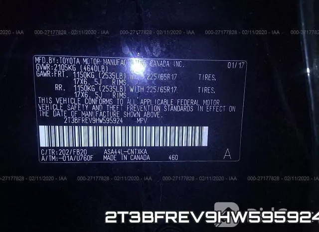 2T3BFREV9HW595924 фото 10