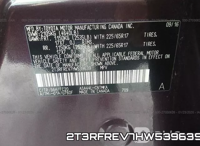 2T3RFREV7HW539639 фото 10