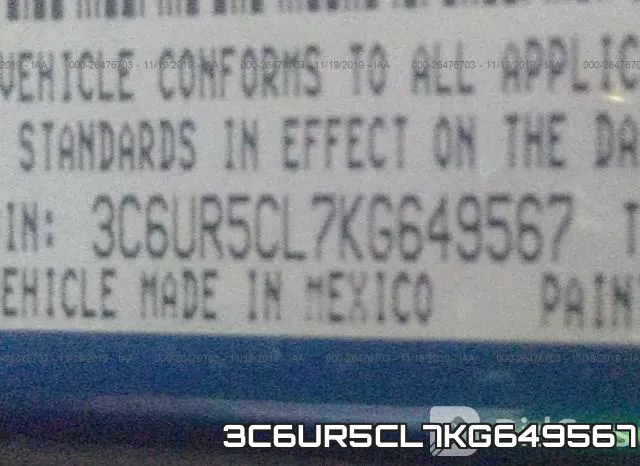 3C6UR5CL7KG649567 фото 10