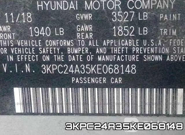 3KPC24A35KE068148 фото 10