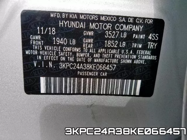 3KPC24A38KE066457 фото 2