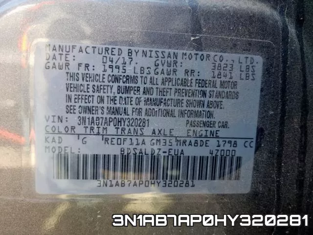 3N1AB7AP0HY320281 фото 2