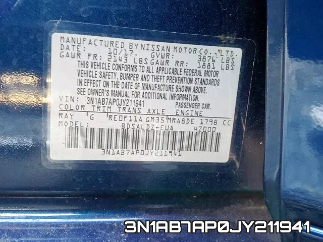 3N1AB7AP0JY211941 фото 2