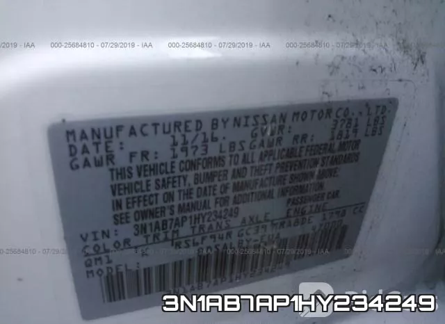 3N1AB7AP1HY234249 фото 10