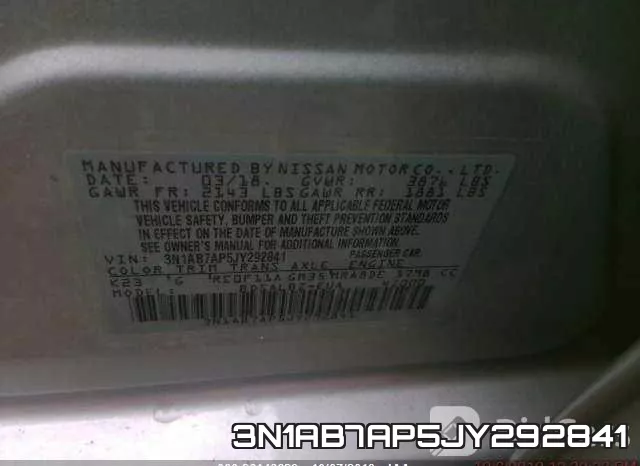 3N1AB7AP5JY292841 фото 10